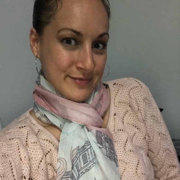 Lightweight Paris Print Scarf - Picture 2 of 8